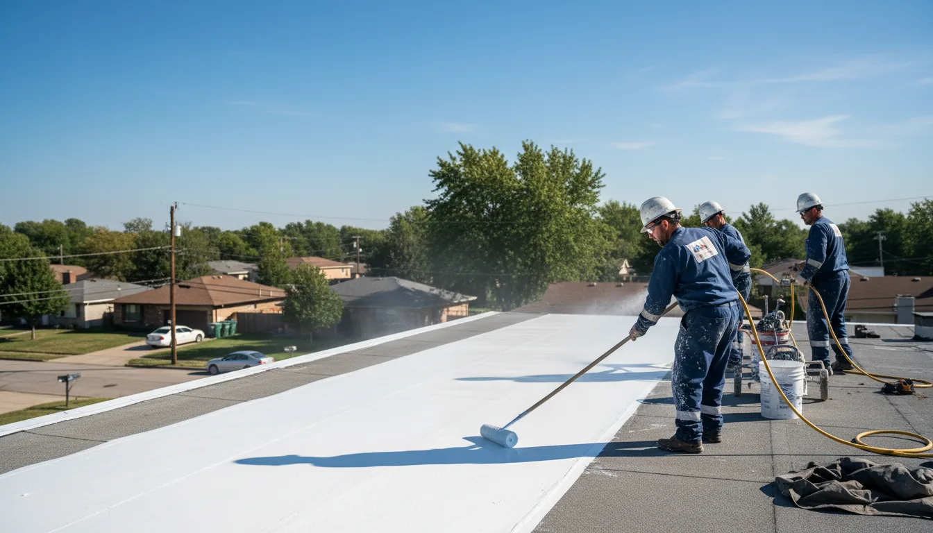 Commercial roof coating in Greenwood, SC near me